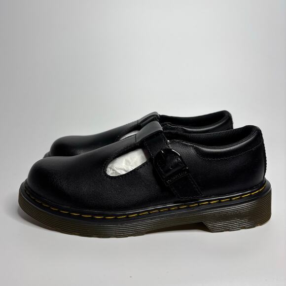 Dr. Martens Junior Polley Mary Jane in Black T Lamper - Picture 2 of 9